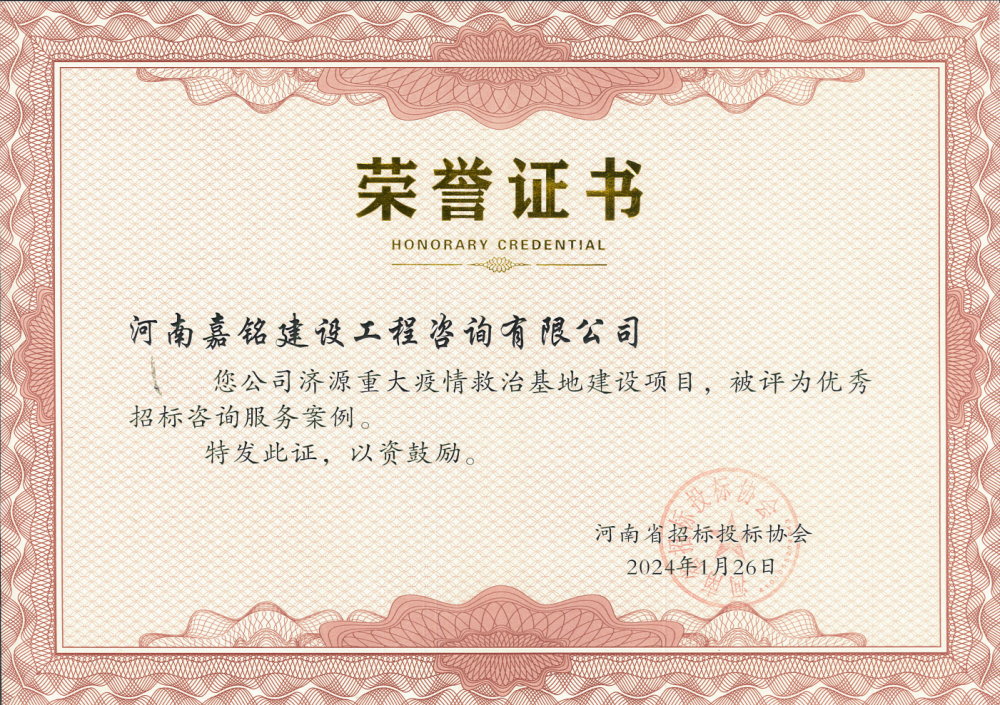 优秀招标咨询服务案例